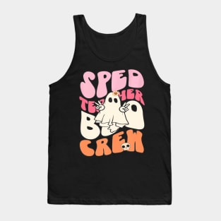 Sped Teacher Boo Crew Halloween Costume Sped Ed Team Tank Top